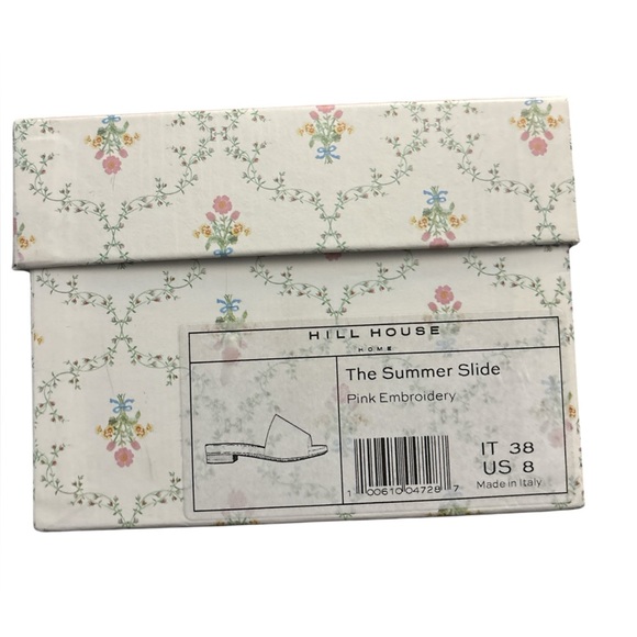 Hill House Home The Summer Slide Pink Embroidery Size 8 (38 Italy) - Picture 11 of 12